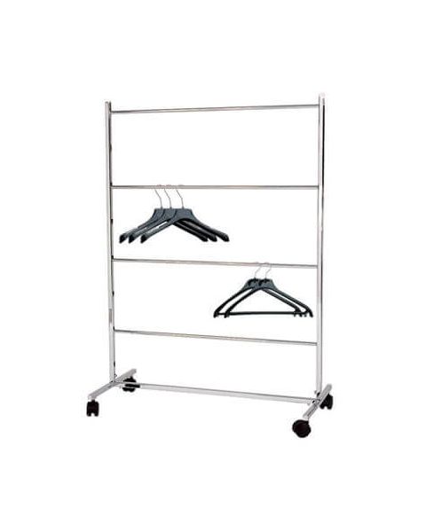 Bøjlestativ, krom, 84 x 40 x H130 cm