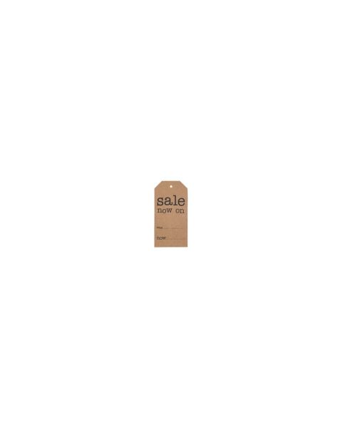 Manilla mærke, Sale now on, brun kraft, 4,8 x H9,6, 250 stk.