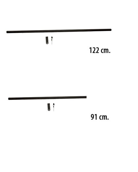 Bøjlestang - TUBO - sort