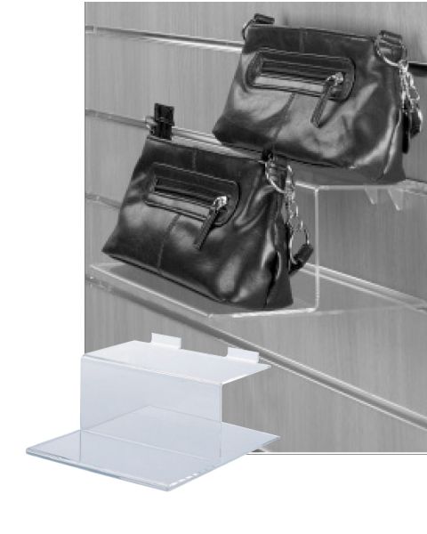 2-trin varedisplay i akryl t/ rillepanel