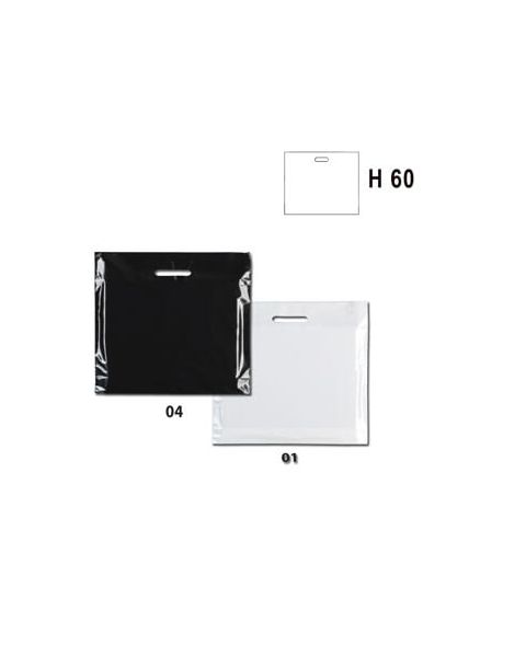 Plastpose - Ekstra stor 70 x H 70 cm.  Sort eller hvid