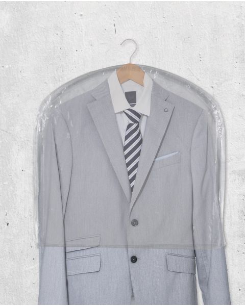 Skuldercover t/ bøjle, klar plast., pk. med 50 stk., B55 x H55 cm.