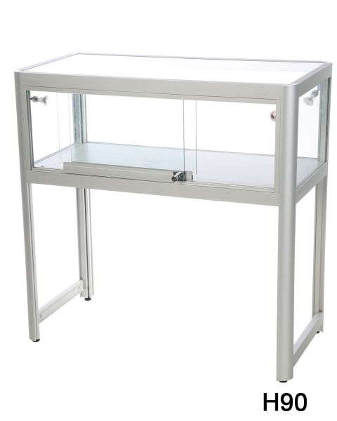 Vitrine - disk - alufarvet