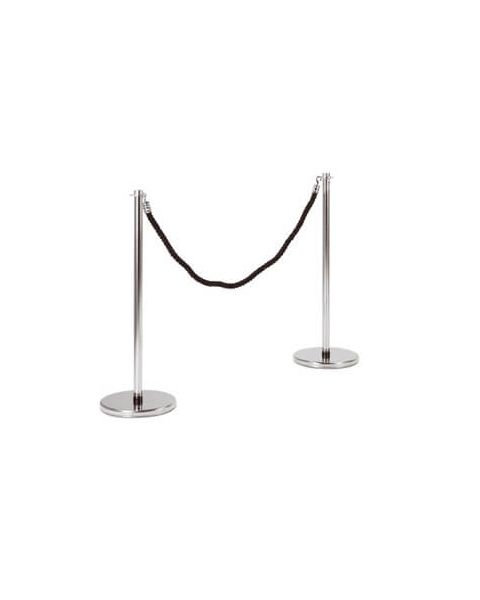 Kundeføringsstander, krom, H100 cm.