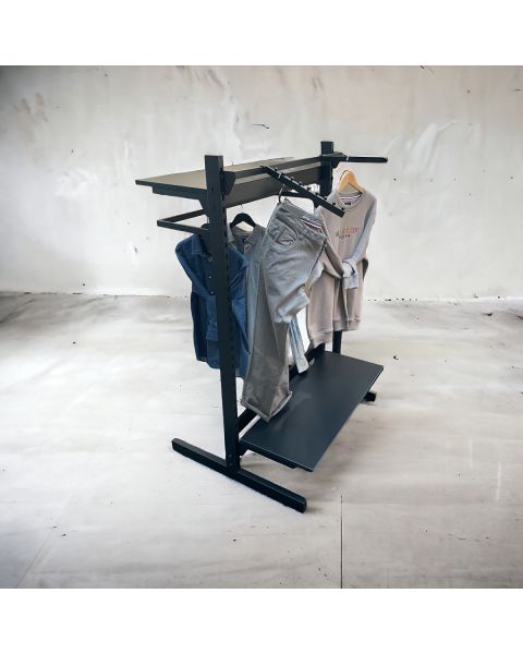 T-Gondol - H 147,5 x B 97 cm. Dobbelt display. Framework - Vælg farve