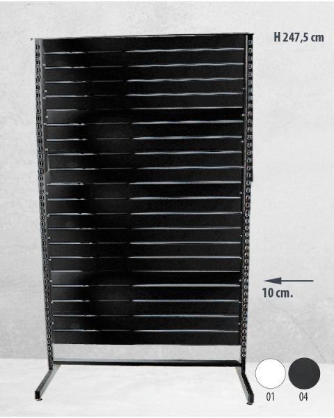 Panelgondol enkeltsidet - 127 x H247,5 cm.
