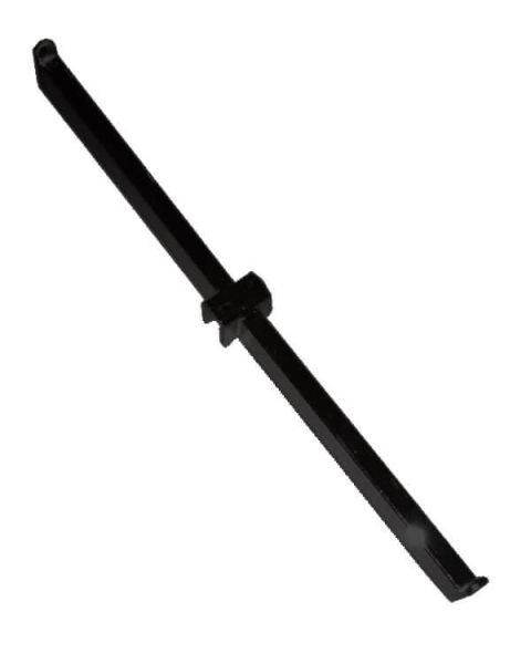 Dobbelt fronthæng t/ 12 mm. - Sort