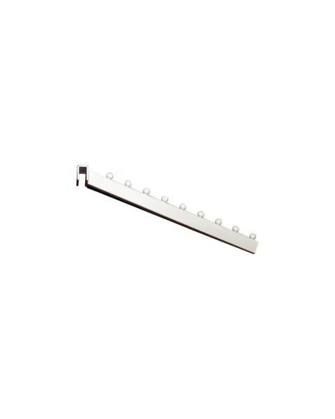 Skrå fronthæng m/ 9 kugler t/ 12 mm. Hvid