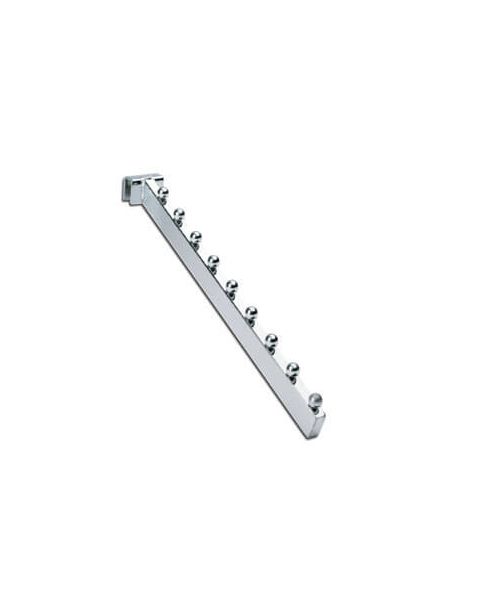 Skrå fronthæng m/ 9 kugler t/ 12 mm. Krom