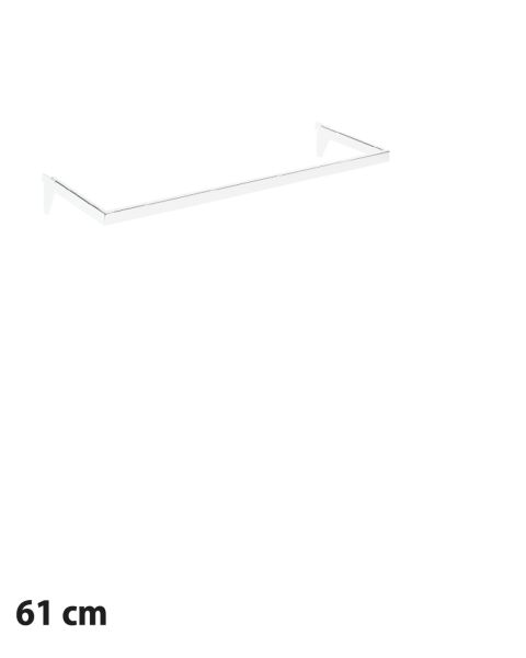 U-bøjlestang (61 cm) t/ 12 mm. - Hvid