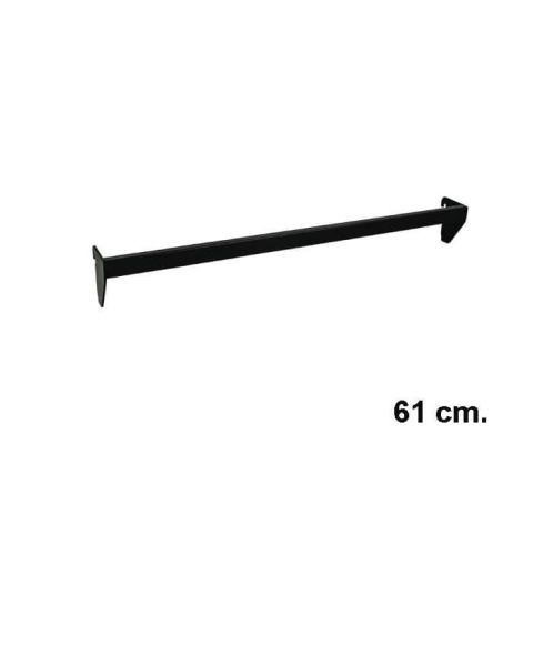 Dekostang 61,5 cm. - t/ 12 mm. - Sort