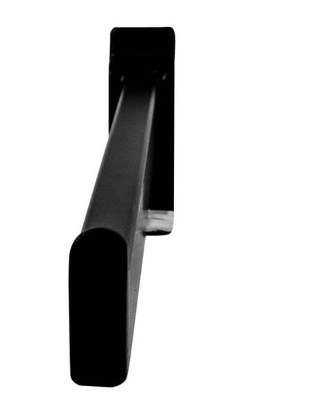 Fronthæng, til panel, lige, sort, 30 cm