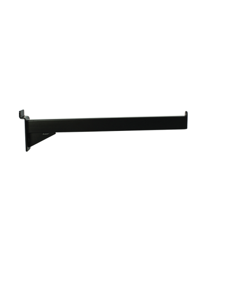 Fronthæng, til panel, lige, sort, 30 cm