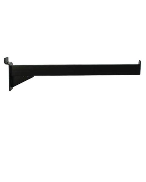 Fronthæng, til panel, lige, sort, 30 cm