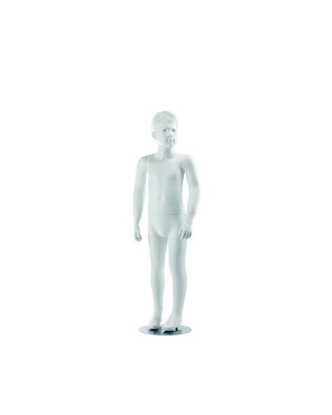 Drenge børnemannequin (7-8 år). Skulptureret hår