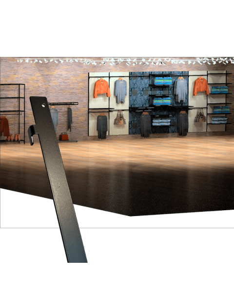 Holdersæt til bagplade i metal. H 240 cm. Framework