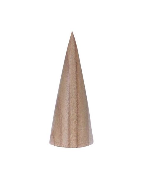 Kegleformet armbåndsdisplay i træ, natur