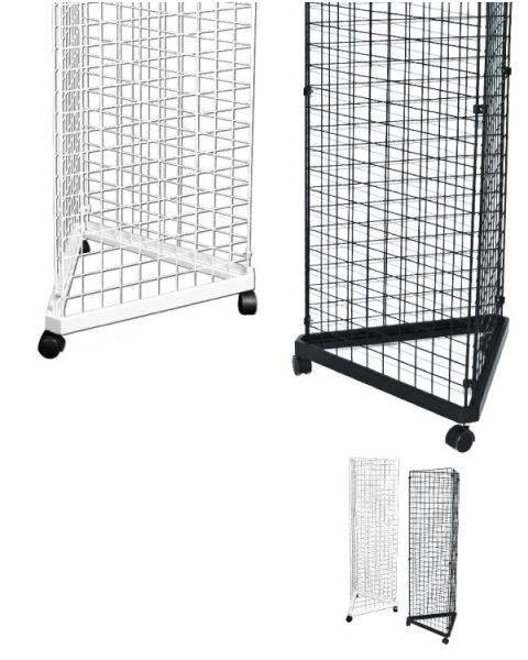 3-kantet fod t/ gitter - Hvid