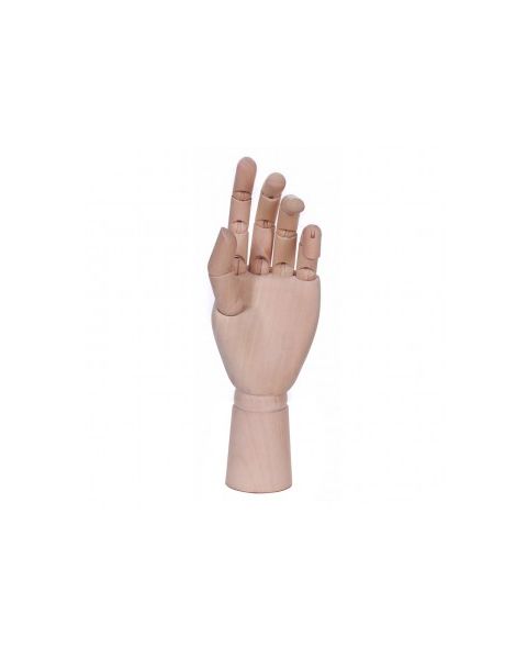 Display hånd, dame, venstre, lys træ, 25,5 cm,