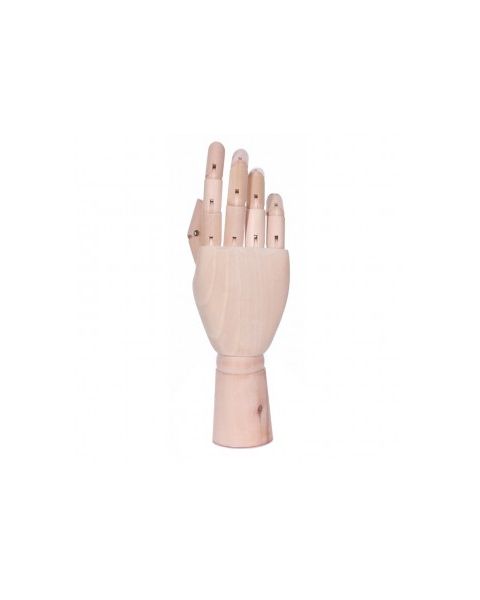 Display hånd, dame, højre, lys træ, 25,5 cm,