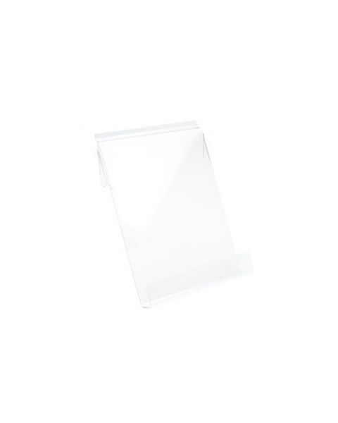 Skrå brochureholder A4 lodret - til rillepanel