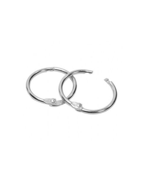 Metalring til skilteophæng, krom