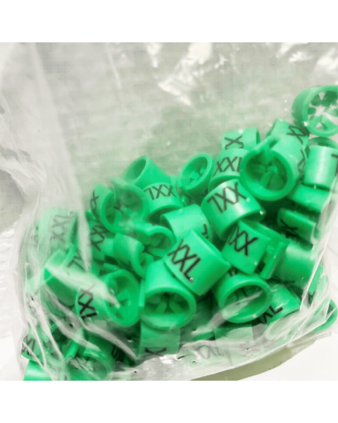 Mini brikker - Grøn- 100 ens pr. pose. Vælg størrelse