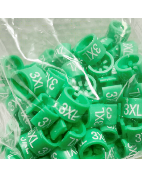 Mini brikker - Grøn- 100 ens pr. pose. Vælg størrelse