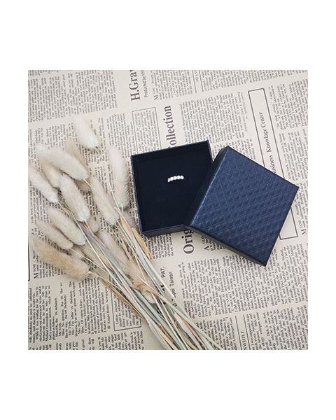 Smykkeæske. Sort. 7,5 x 7,5 x H3,5 - 20 stk.