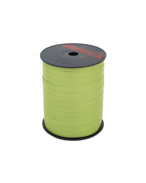 Gavebånd 7mm x 500 mtr. Blank. Limegrøn