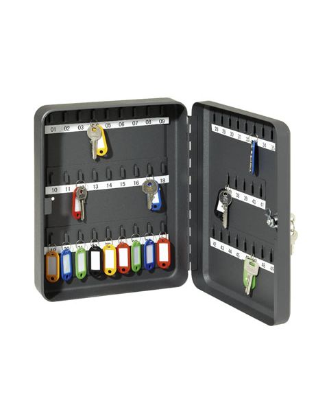 Nøgleskab i metal. Plads til 45 nøgler