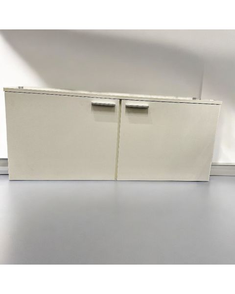 Underskabe med 2 låger. Hvid. 120 cm. Samlet.