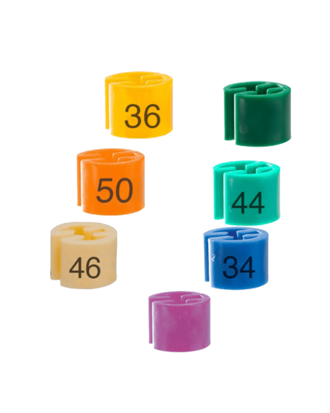 Bøjlemarkering. Mini brikker - 100 stk. Vælg størrelse