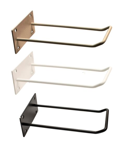 Bæreposeholder til disk eller væg, sort, 15 cm