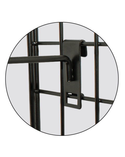 Boldring t/ gitter, sort