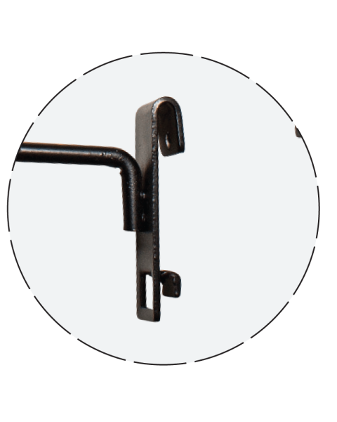 Boldring t/ gitter, sort
