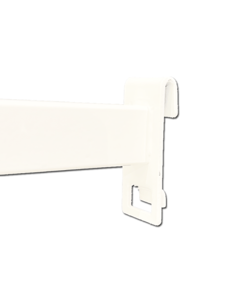 Lige fronthæng t/ gitter. Hvid - 30 cm