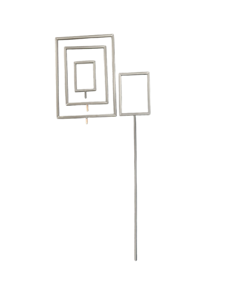 Skilteforlænger 70 cm. M/ 8 mm. Gevind. Krom Joystativ