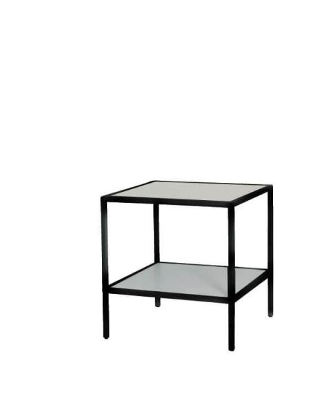 Luton 1 - Sort stel - Salgs- / oplægsbord. 80 x 80 x H84 cm. Vælg bordplade