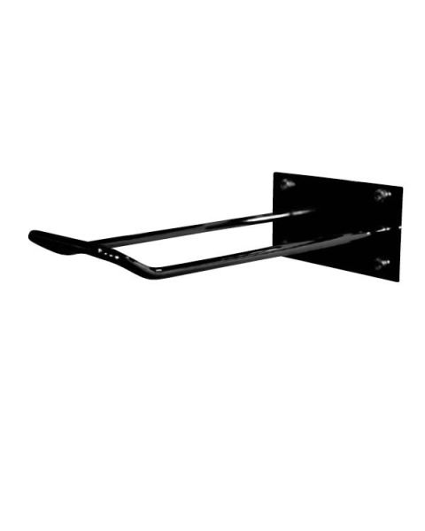 Bæreposeholder til disk eller væg, sort, 15 cm