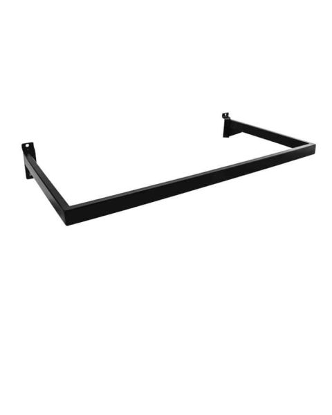 U-bøjlestang, til panel, sort, B60 x D28 cm