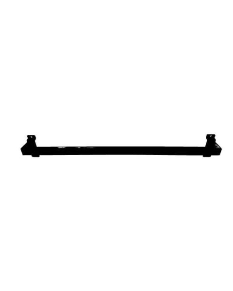 Dekostang, til panel, sort, B60 x D4 cm