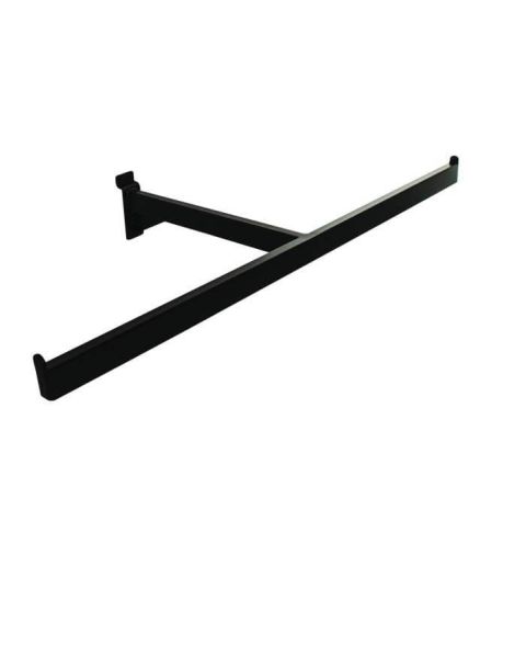 T-bøjlestang til panel, sort, B60 x D26 cm