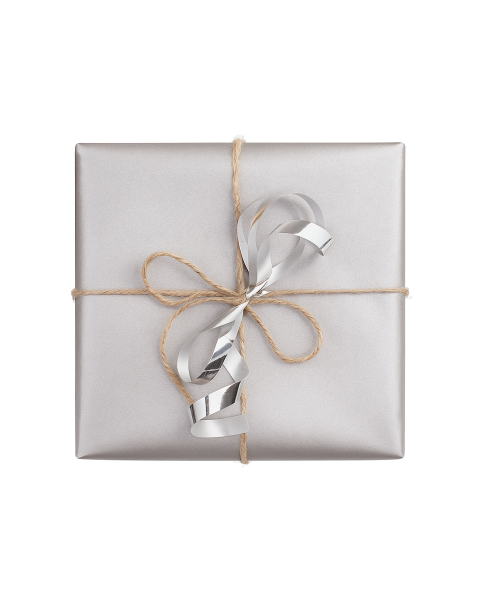 Gavepapir B 50 cm. Sølv, kraftpapir. 100 mtr.