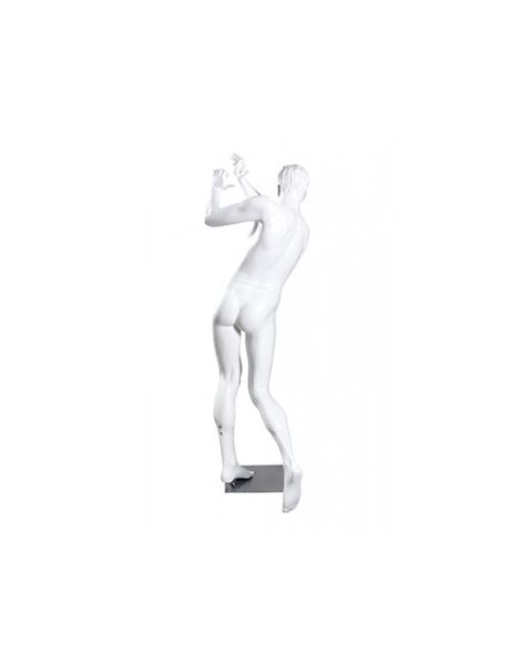 Sport herremannequin, golf - hvid