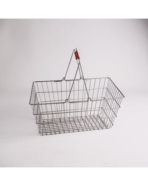 Indkøbskurv, 26 liter, króm
