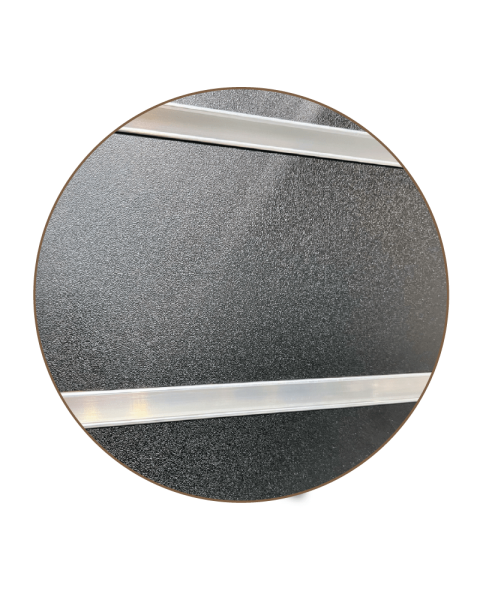 Rillepanel - 59,5 x 120 cm. - sort - 10 cm. - Supersæt, let tekstur