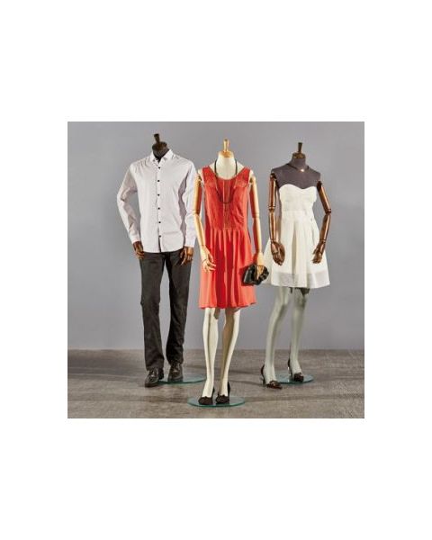 1800 vintage damemannequin. antrasit grå torso og hoved ( stof) Antrcitgrå ben. Inkl. mørke brune træarme. glas fodplade. aftageligt hoved.