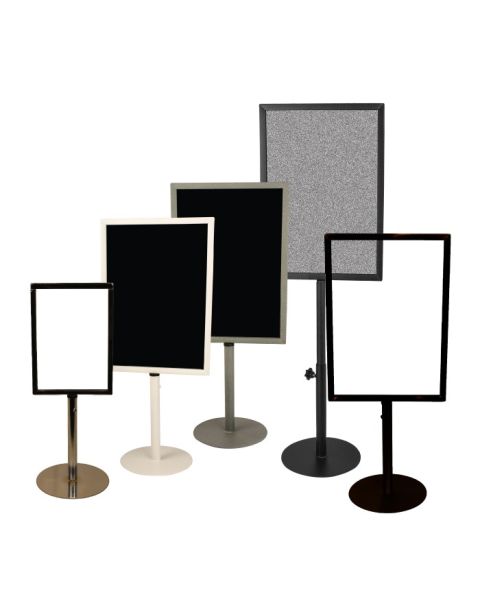 Menukort holder i metal på fod. Vælg størrelse