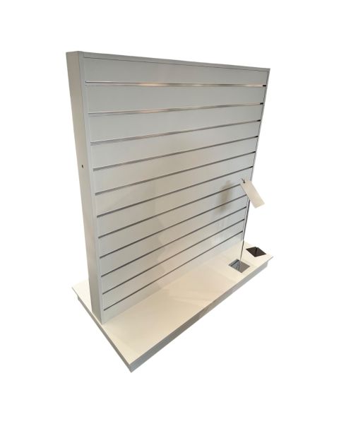 Gondol, dobbelt-sidet, hvid, B124 x D61 x H132 cm. 2. sortering.